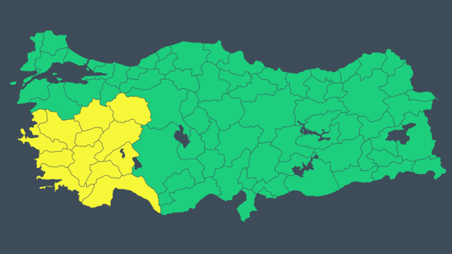 Meteoroloji'den 12 il için 'sarı' kodlu uyarı